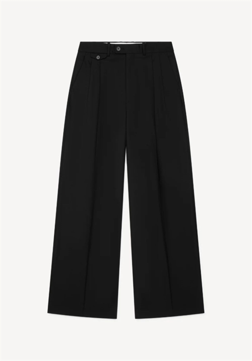 HERMAN PLEATED TROUSERS EXTENDED BLACK